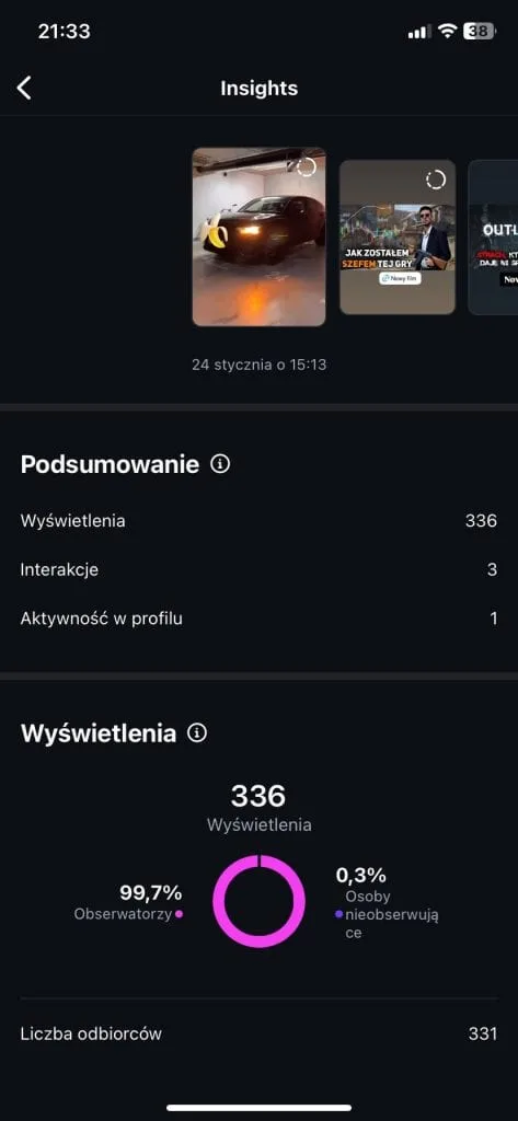Dodawanie followersów na IG do bliskich znajomych = ogromny boost zasięgowy - case 🚀 - ilustracja 1