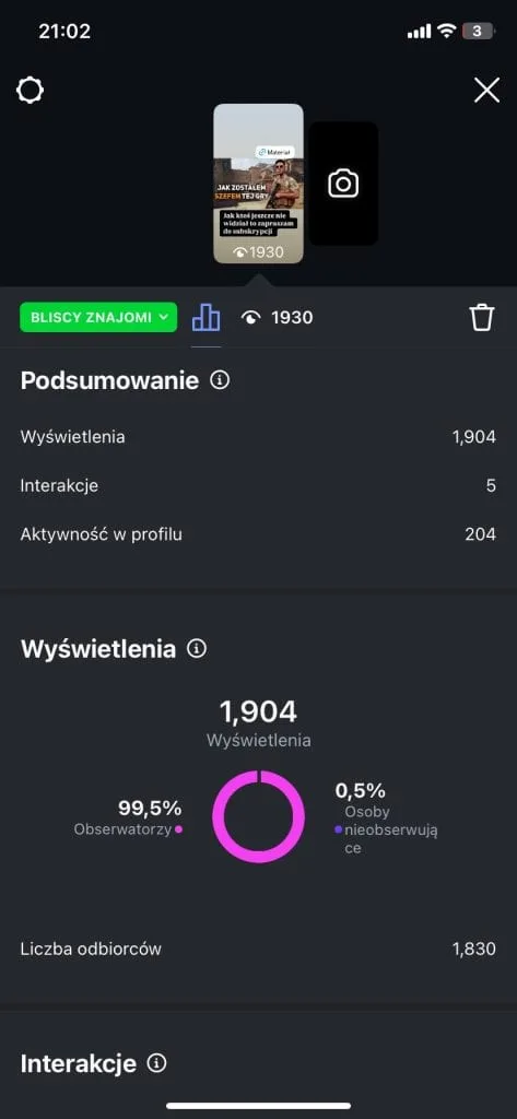 Dodawanie followersów na IG do bliskich znajomych = ogromny boost zasięgowy - case 🚀 - ilustracja 2