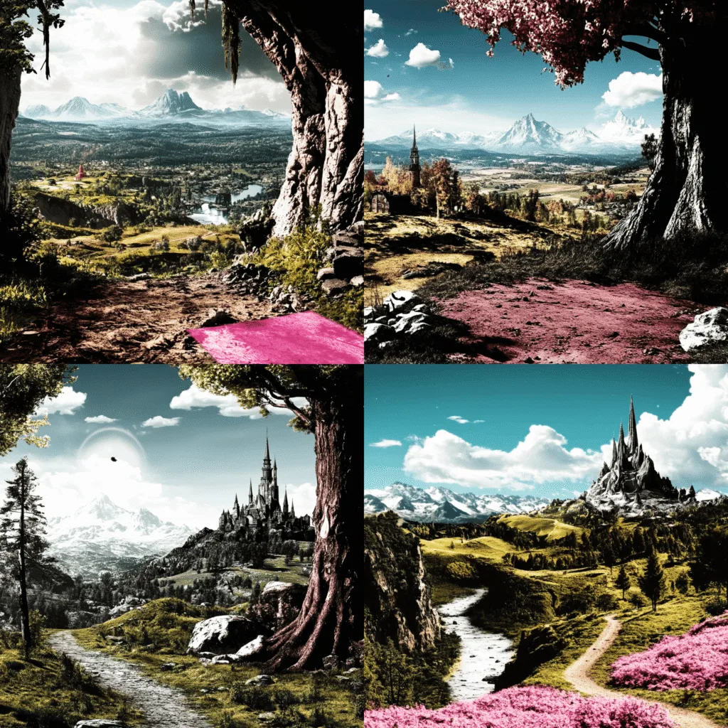 nadwrazliwyai_fantasy_landscape_d5860bc5-1c13-4531-8fe5-b166c49af9ec - Promptowy SREFs w Midjourney - Co to jest i jak z niego korzystać? 🚀 - ilustracja 3