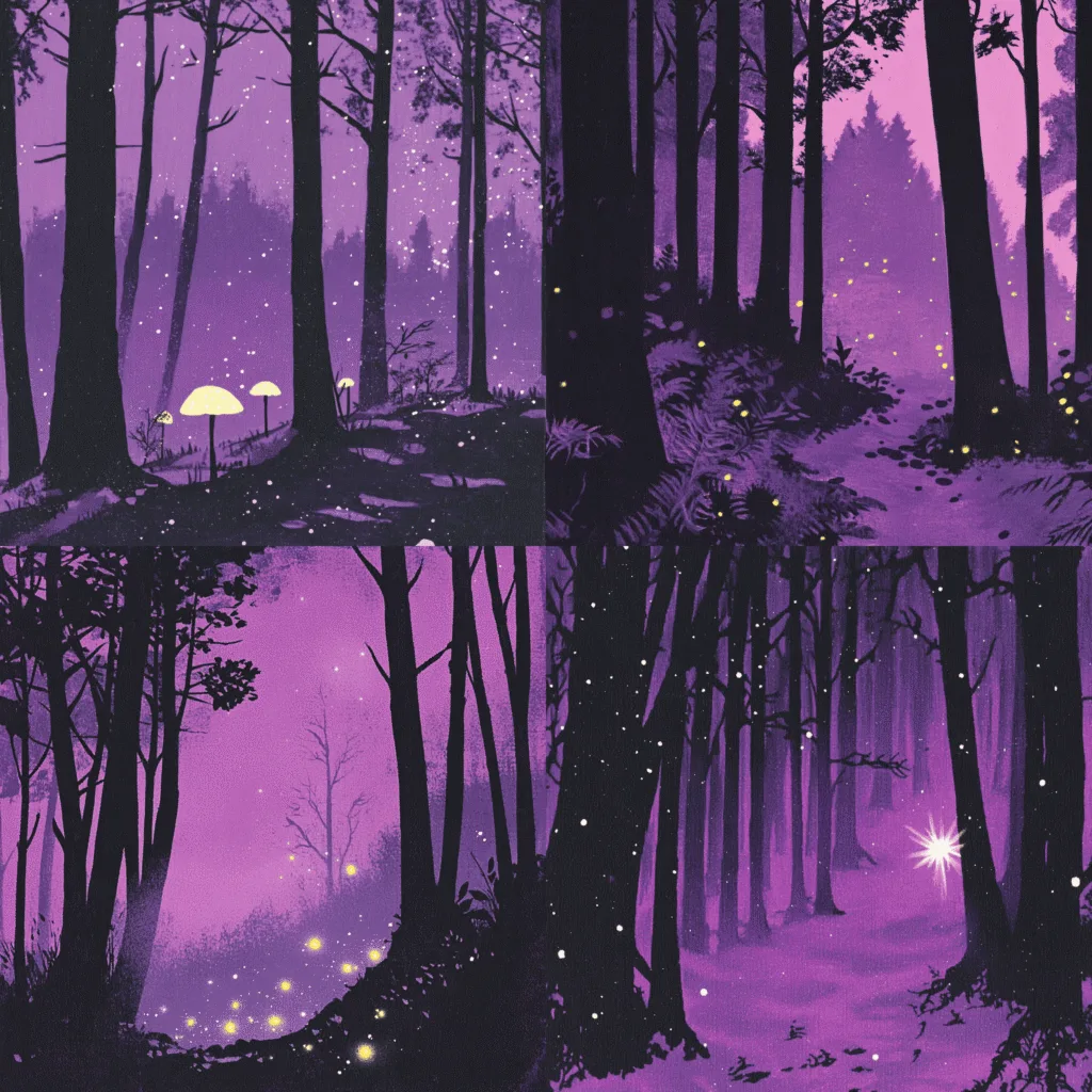 nadwrazliwyai_mystical_forest_bioluminescent_plants_ethereal_gl_c6f09c83-aa1d-4051-b59e-c4d126f7212b - Promptowy SREFs w Midjourney - Co to jest i jak z niego korzystać? 🚀 - ilustracja 9
