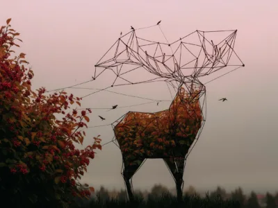 nadwrazliwyai_A_majestic_stag_its_antlers_forming_tree_branches_b0a6f754-041c-4057-8b79-1125b60e13d1