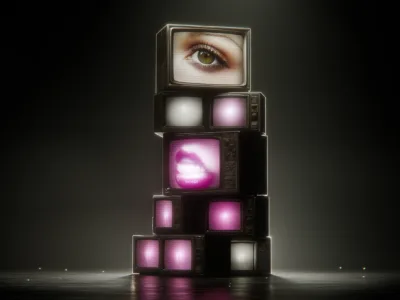nadwrazliwyai_cinematic_still_8k_surreal_stack_of_vintage_CRT_t_3794e201-6d1d-453f-815c-63fc5f30fac9