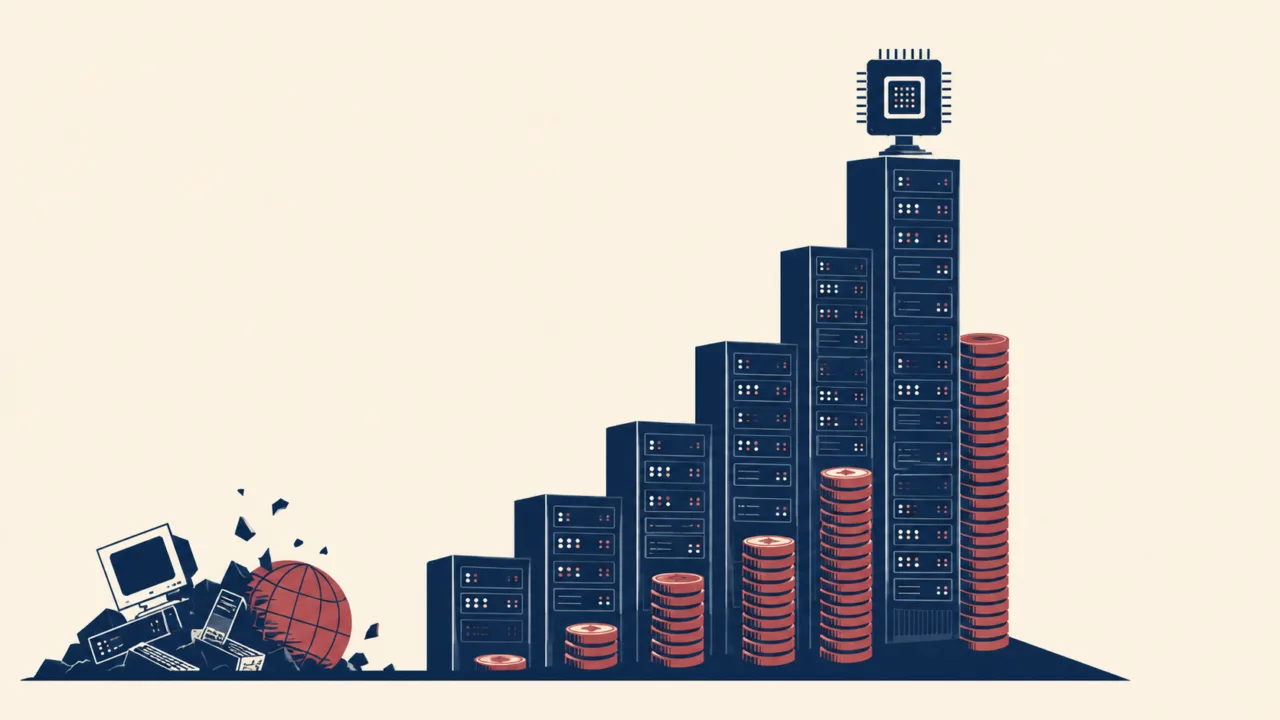 Gdy AI finansuje się długiem, chatbot zaczyna wyglądać jak elektrownia.