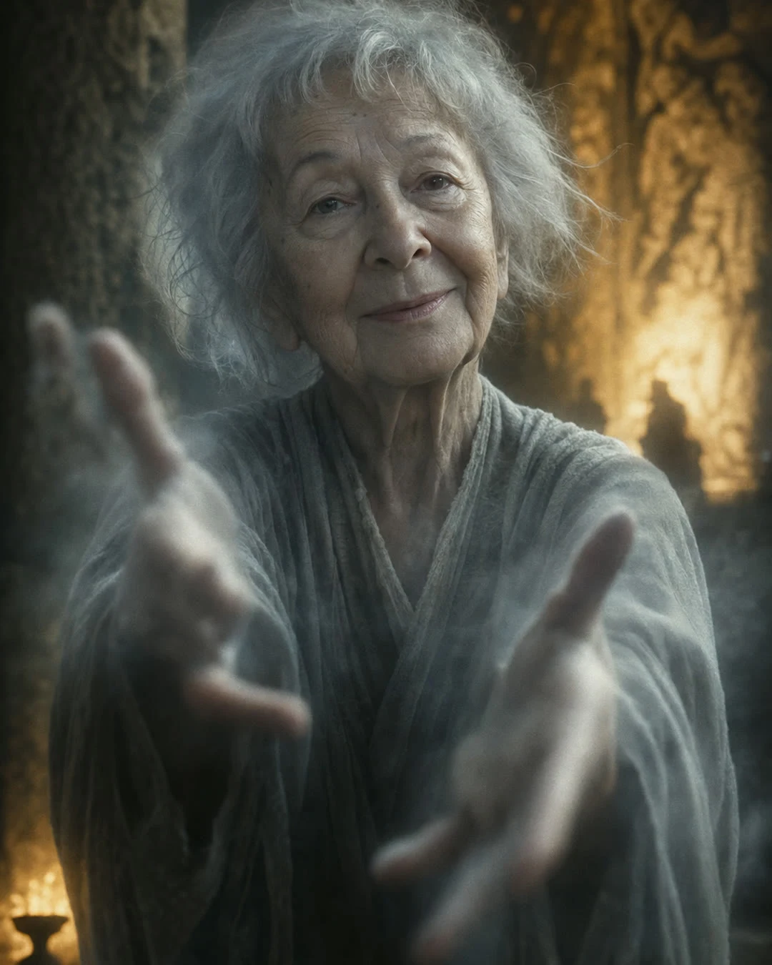 Wisława Szymborska jako duch Antiklei (GPT-5.4 Image 2)