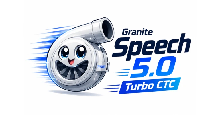 IBM wypuścił Granite Speech 5.0 Turbo CTC - szybki i dokładny model do transkrypcji mowy
