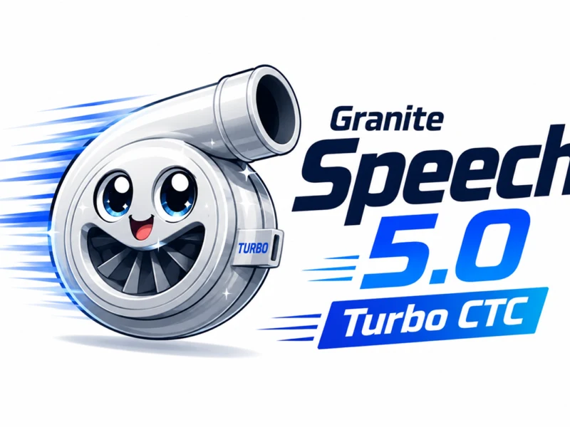 IBM wypuścił Granite Speech 5.0 Turbo CTC - szybki i dokładny model do transkrypcji mowy