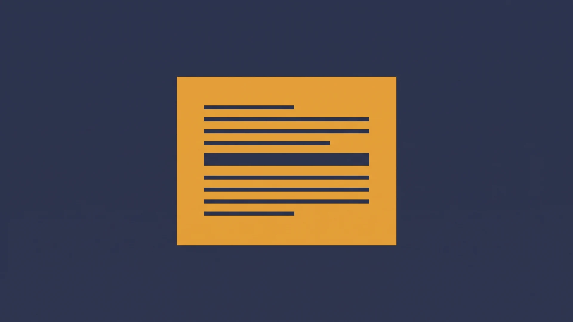 dokument-zrodlowy - Promptowy Orange document with multiple dark blue text lines on a dark navy background