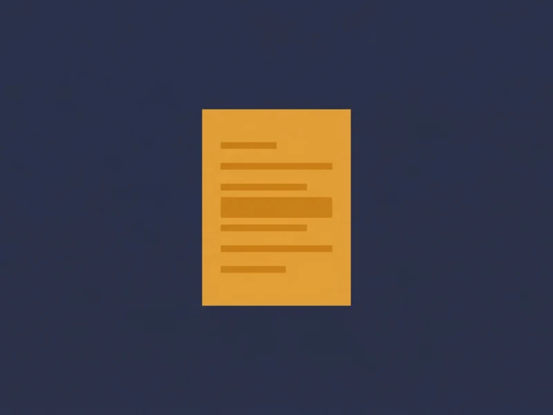 Orange document icon with horizontal lines representing text on a dark blue background