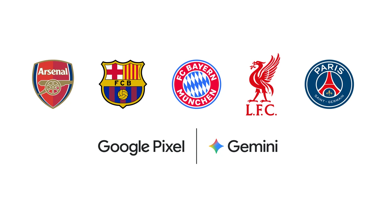 Google łączy Gemini i Pixel z pięcioma wielkimi klubami piłkarskimi