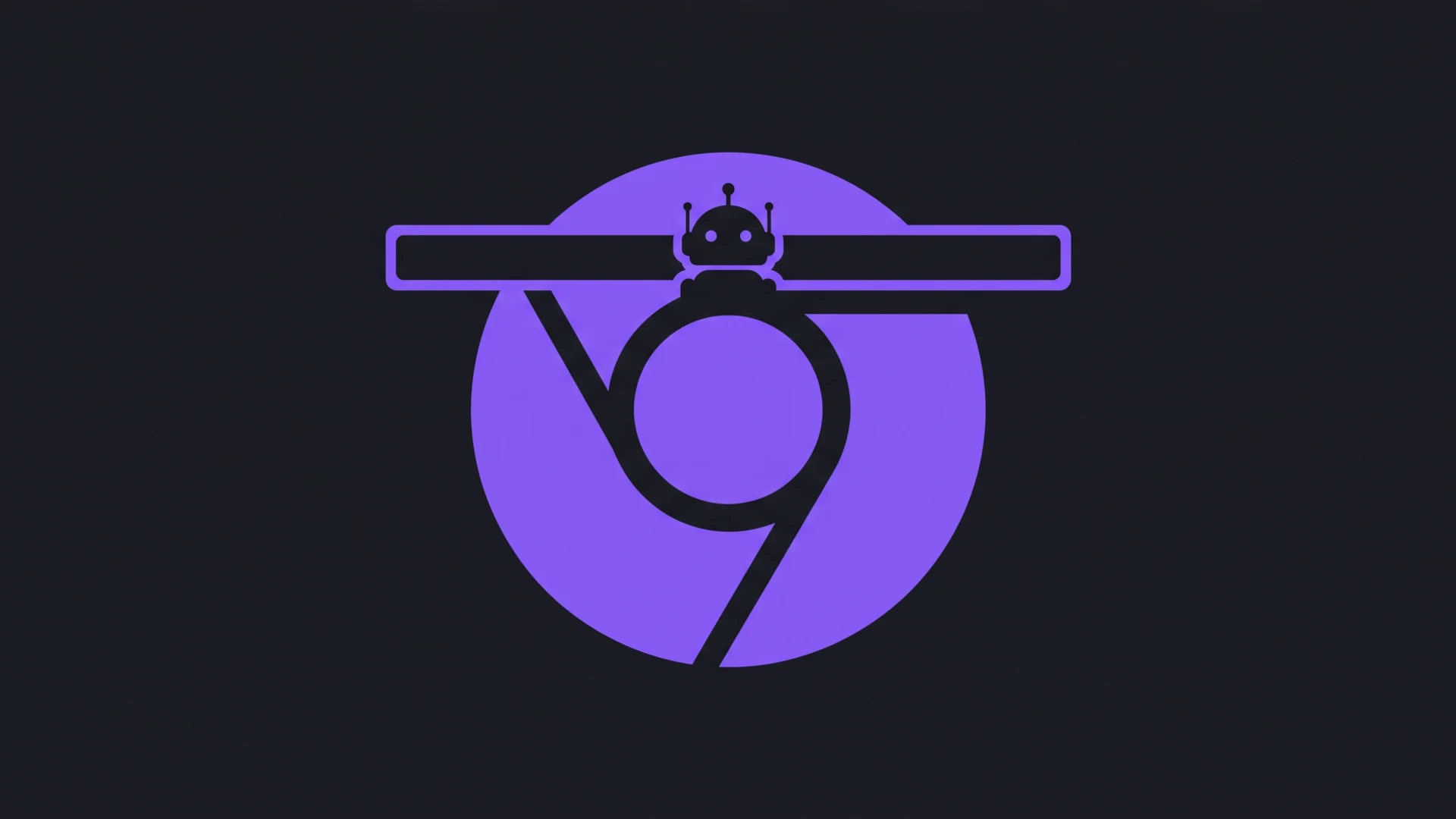 Gemini Spark zyskał dostęp do przeglądania stron w Chrome - Promptowy Purple no-robot symbol: a robot head atop a horizontal bar inside a circular prohibition sign on a dark background