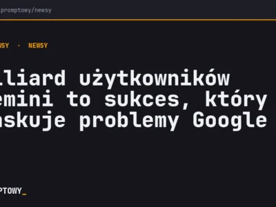 Miliard użytkowników Gemini to sukces który maskuje problemy Google - Promptowy Miliard użytkowników Gemini to sukces, który maskuje problemy Google