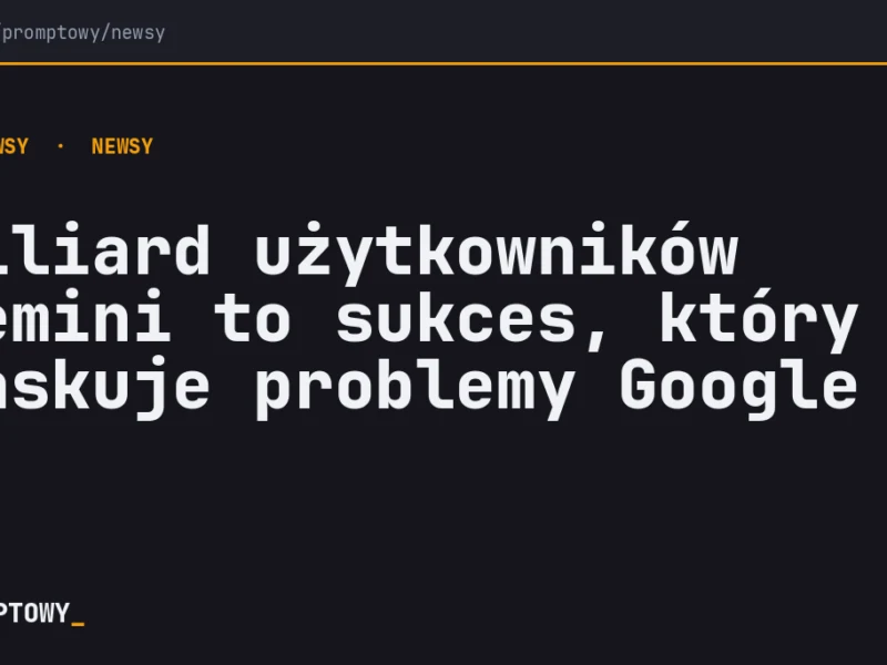 Miliard użytkowników Gemini to sukces, który maskuje problemy Google