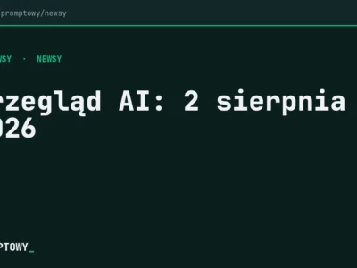 Przegląd AI 2 sierpnia 2026 - Promptowy Przegląd AI: 2 sierpnia 2026