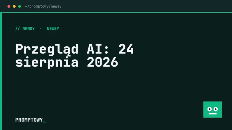 Przegląd AI: 24 sierpnia 2026