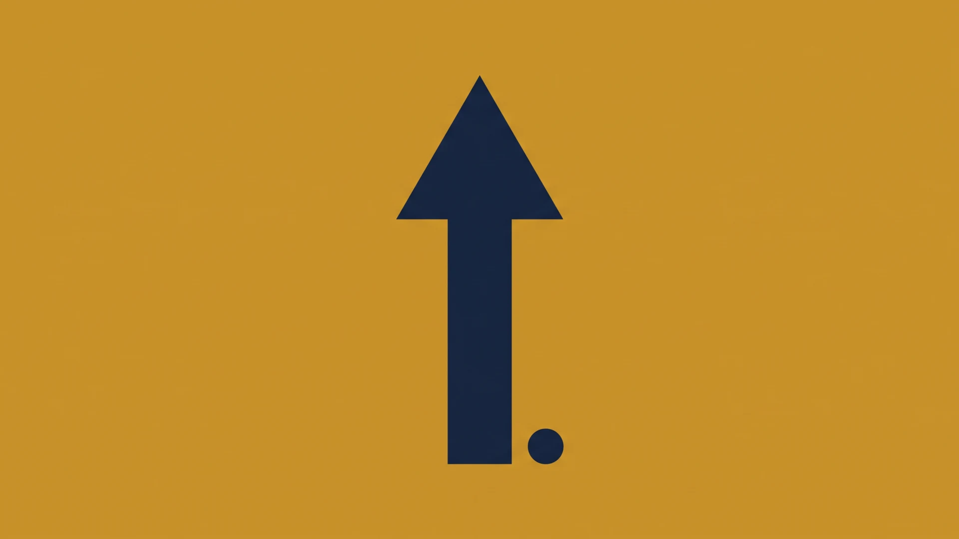 Arrow pointing upward on an orange background, suggesting to scroll to the top of the page.