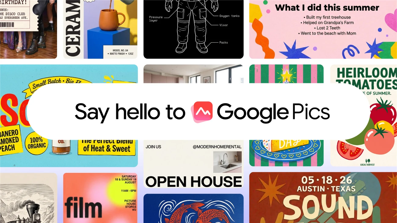 Google Pics - nowe narzędzie AI do tworzenia i edycji obrazów w Workspace