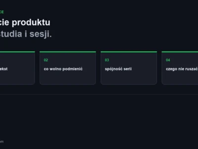 AI do zdjec produktowych: tlo, spojnosc serii i granice