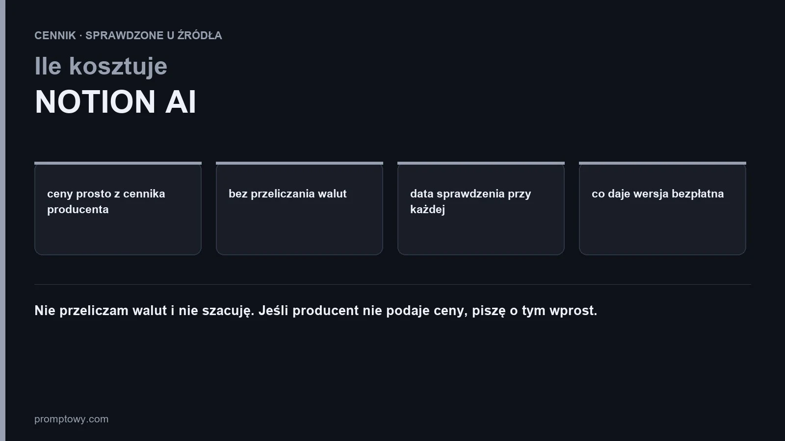 Ile kosztuje Notion AI: cena dodatku i zakres