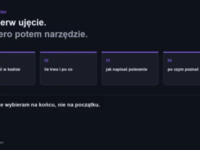 Generator filmow AI: od ujecia do gotowego klipu
