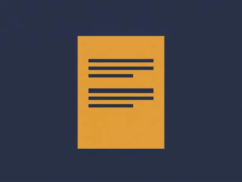 Orange document icon with horizontal text lines on a dark blue background