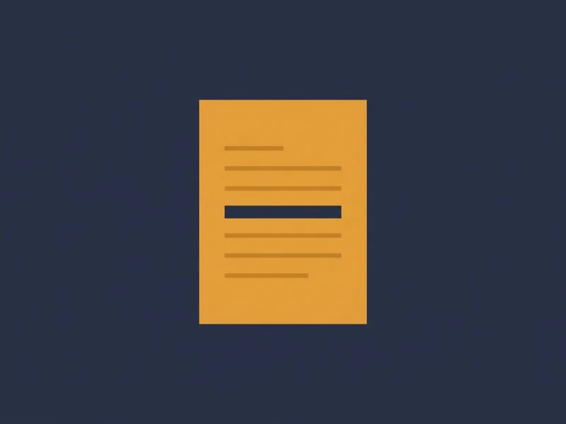Orange document icon with text lines on a dark blue background.