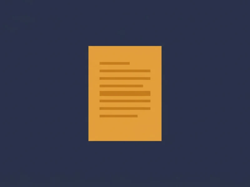 Orange document icon with horizontal lines representing text, centered on a dark blue background.