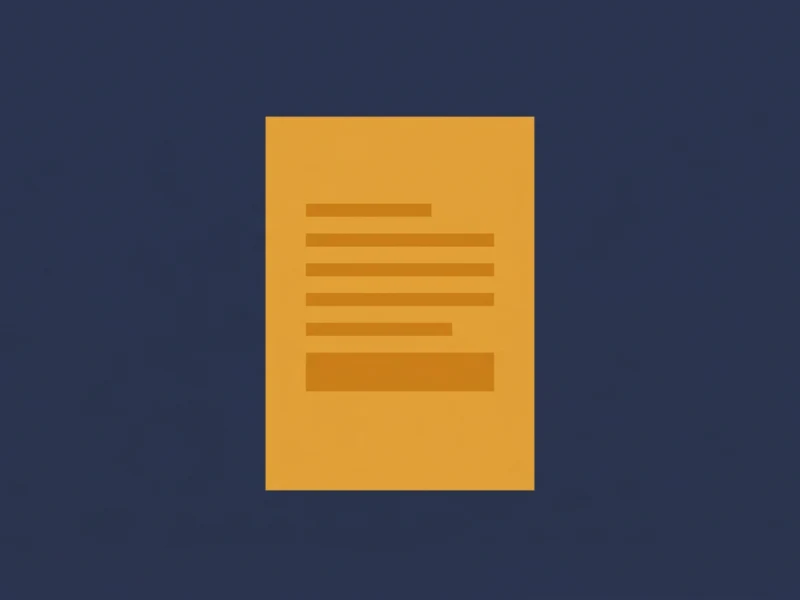 Orange document icon with lines representing text on a dark blue background