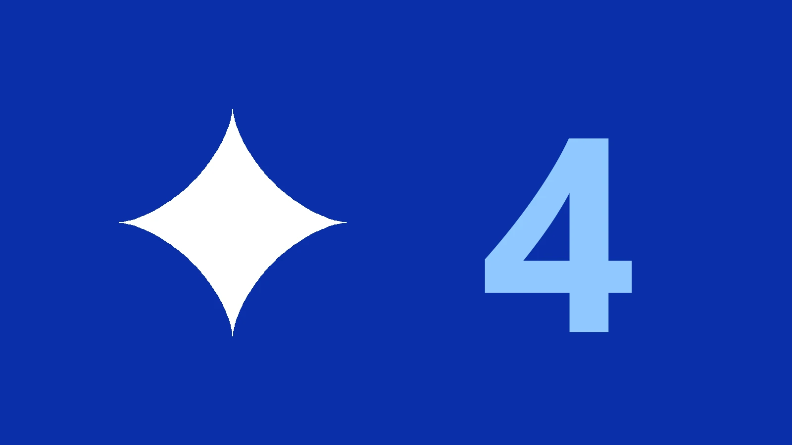 Gemini 4 Argon - logo Gemini i cyfra 4