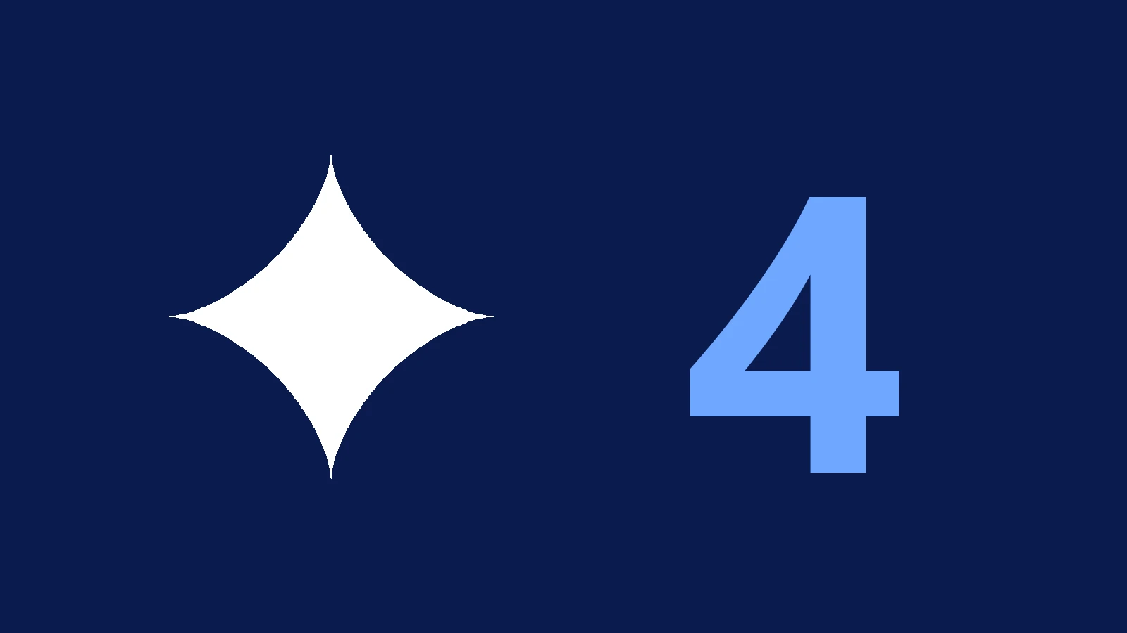Gemini 4 Argon - logo Gemini i cyfra 4