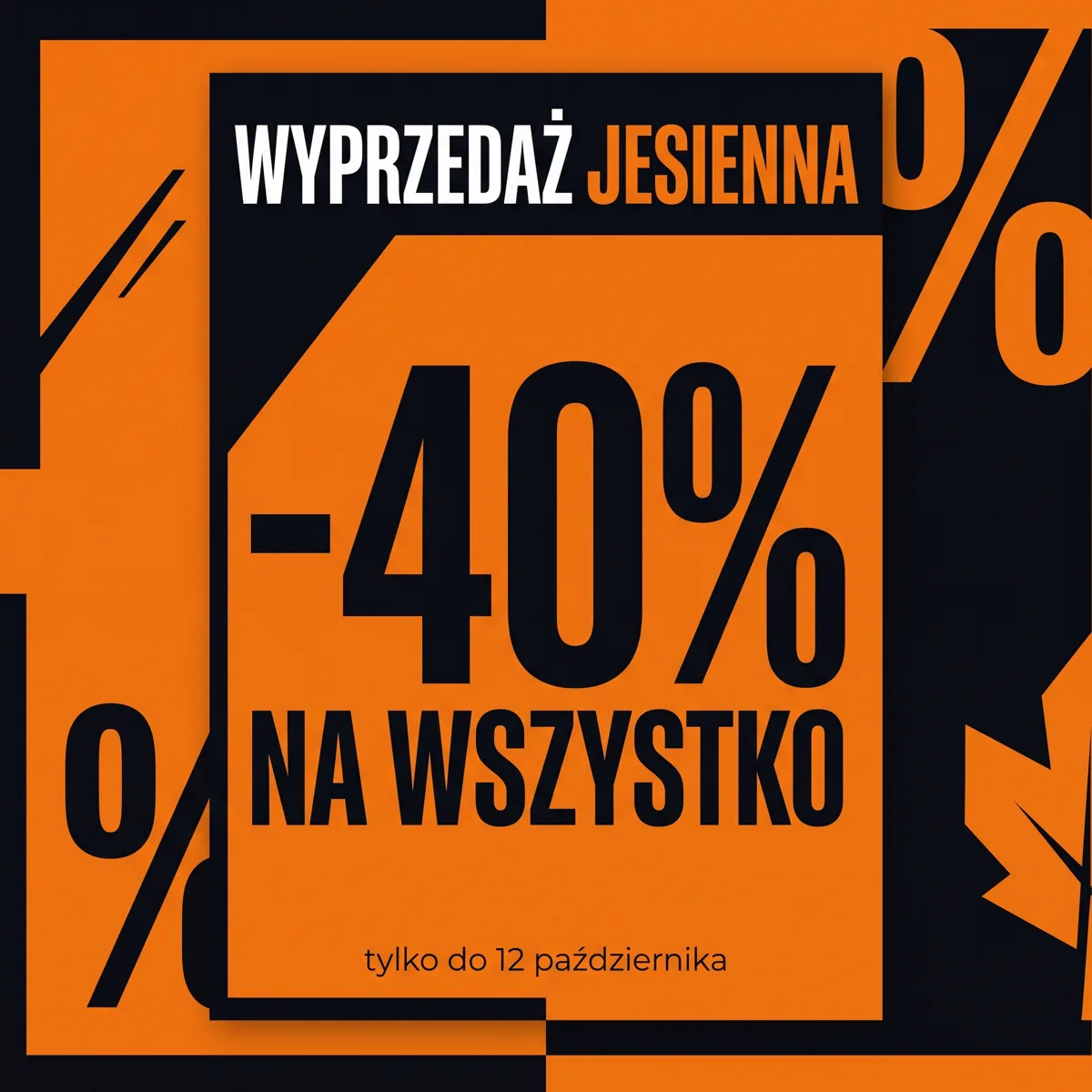 Nano Banana 2.1: plakat Wyprzedaż jesienna -40% na wszystko