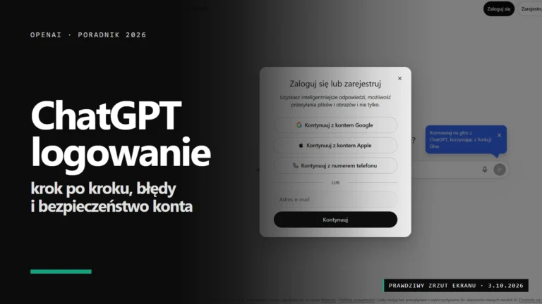 Chat GPT logowanie: właściwe konto i rozwiązania błędów
