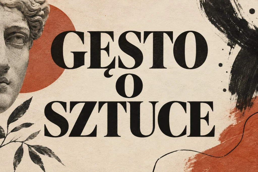 Okladka z napisem GESTO O SZTUCE