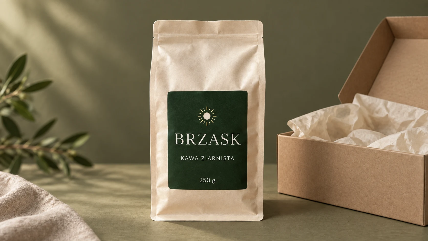 Fikcyjna kawa BRZASK: Zestaw prezentowy.