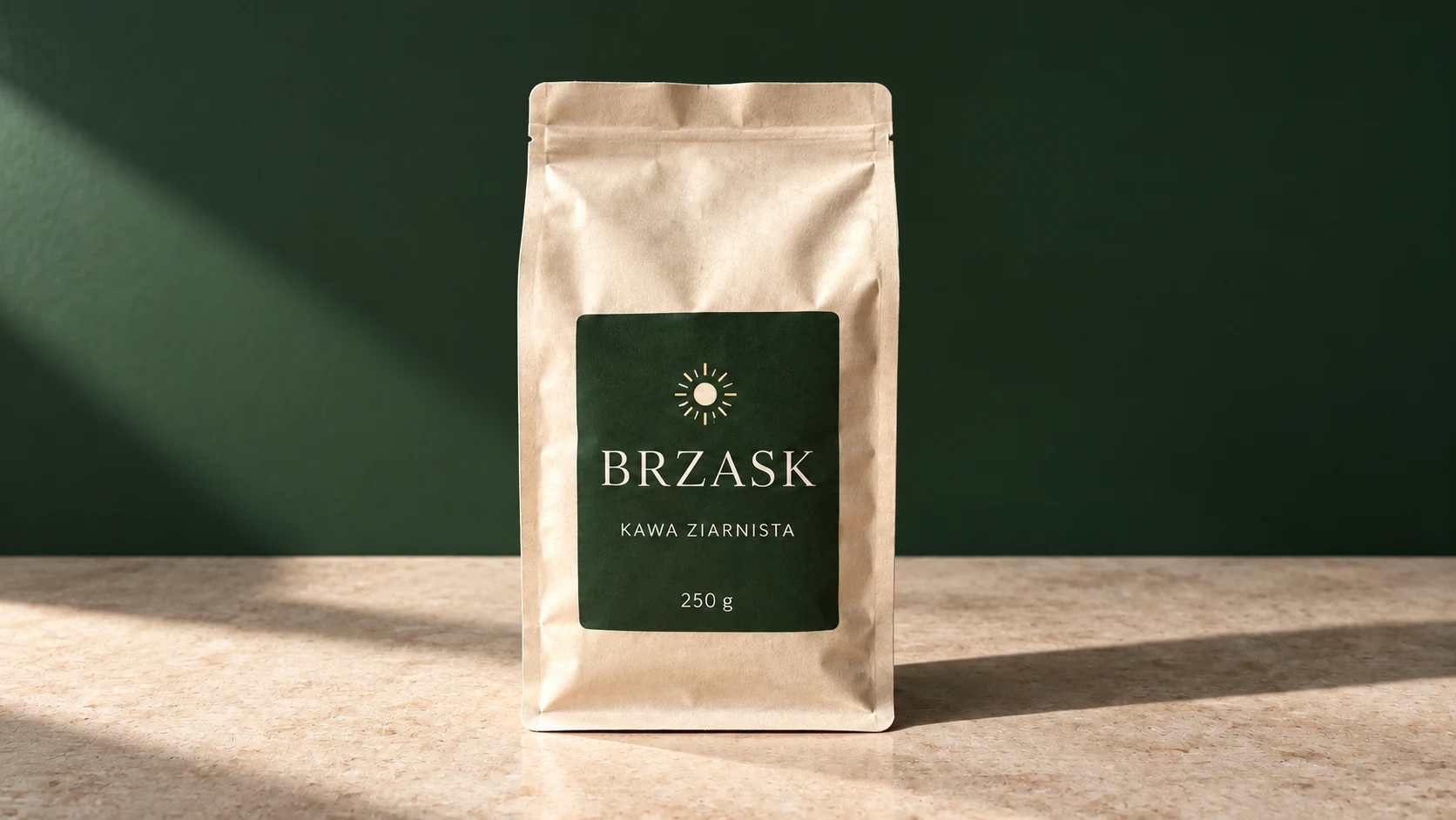 Fikcyjna kawa BRZASK: Zieleń i światło.