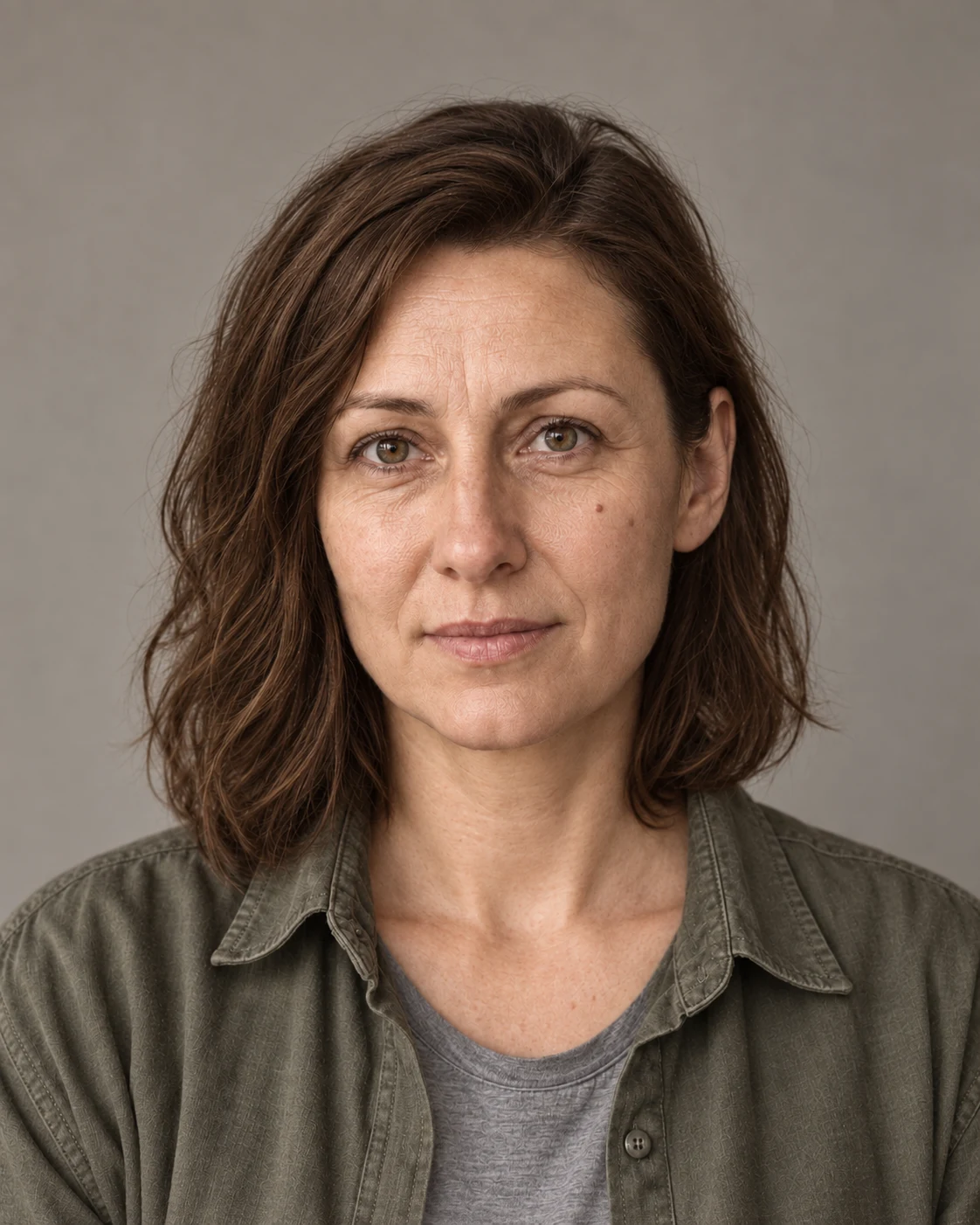 Portret po oczyszczeniu i koloryzacji AI.