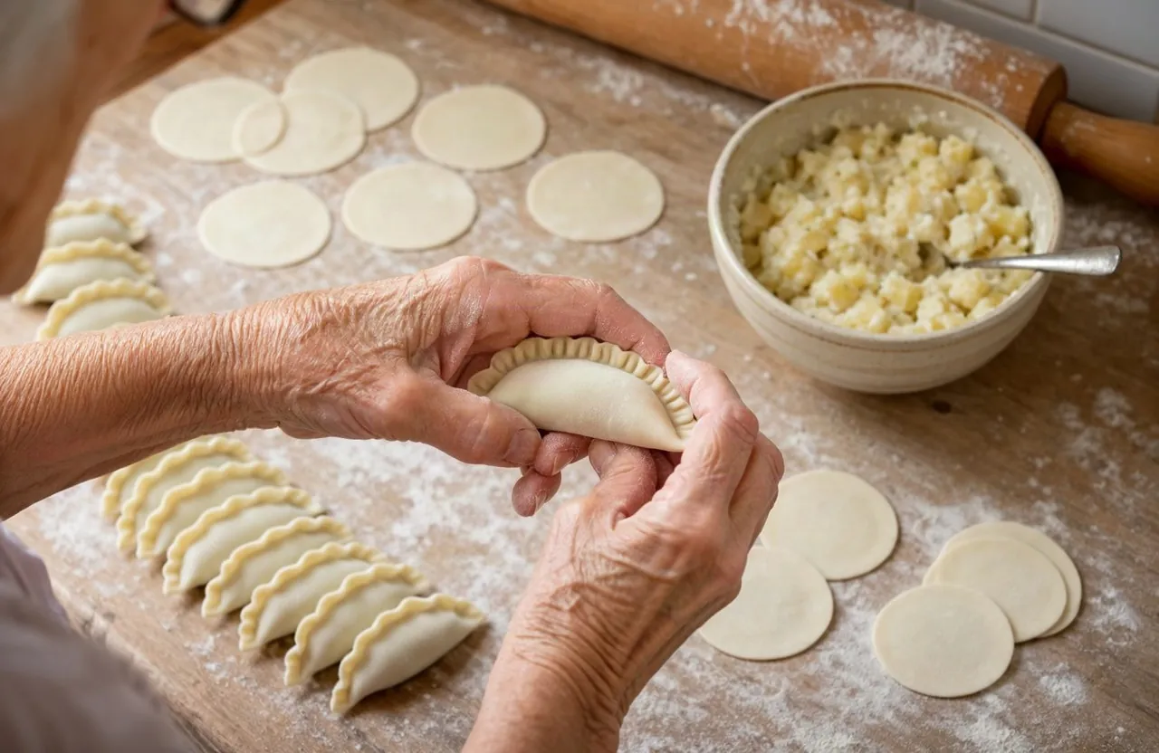 Ręce lepią pierogi