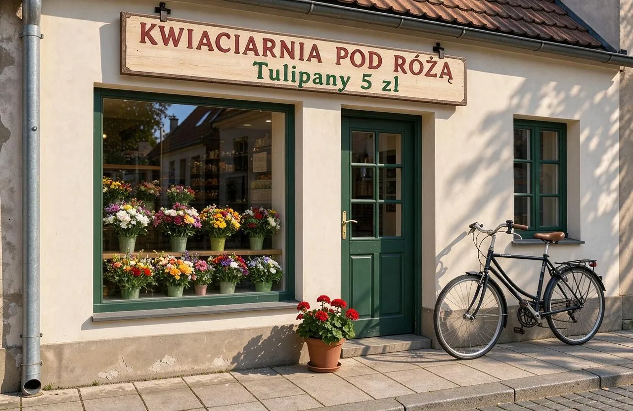 napis bezbłędny, kadr lekko przesunięty