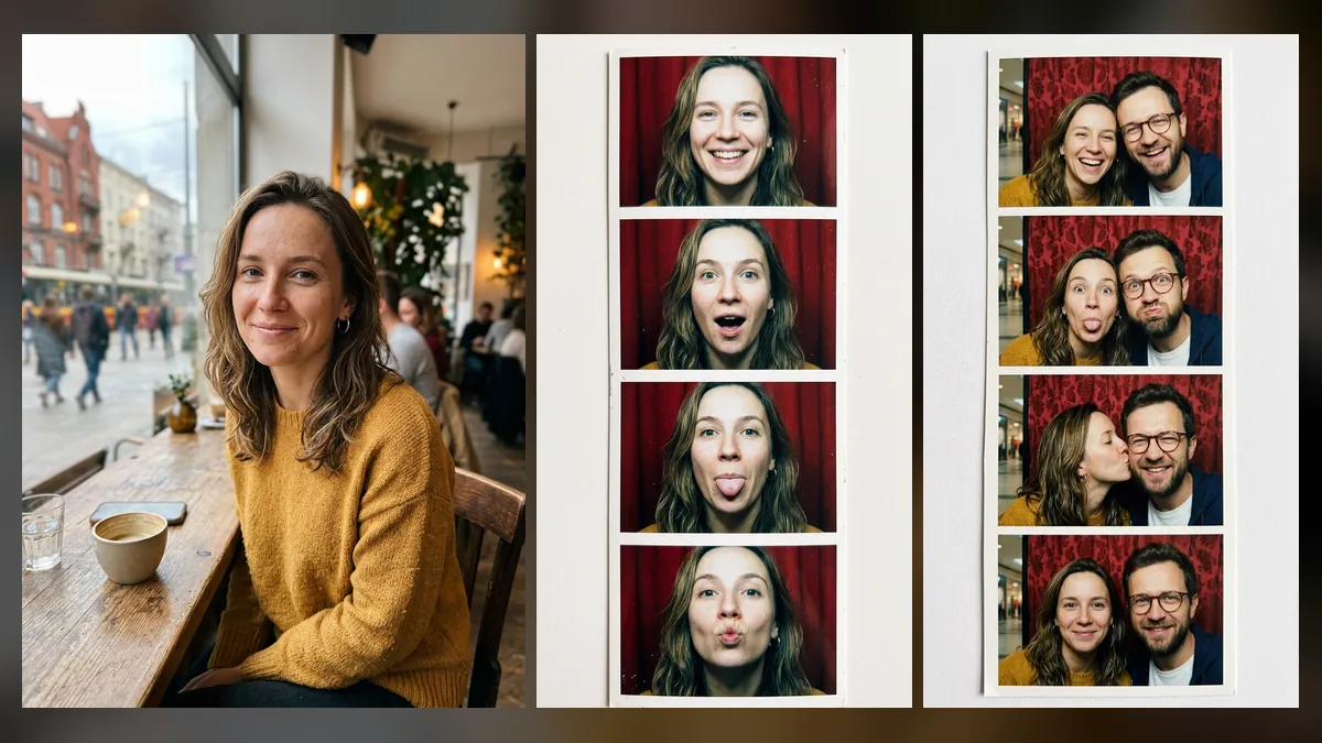 Fotobudka AI - zdjęcie i paski z fotobudki wygenerowane przez AI