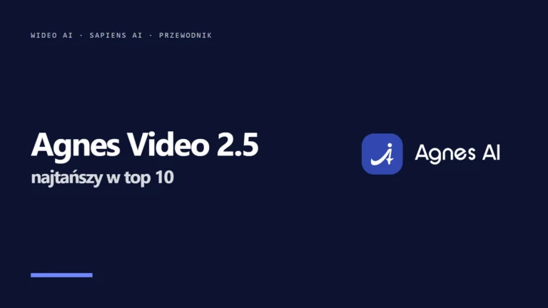 Agnes Video 2.5: najtańszy generator wideo w top 10, ceny i jak zacząć
