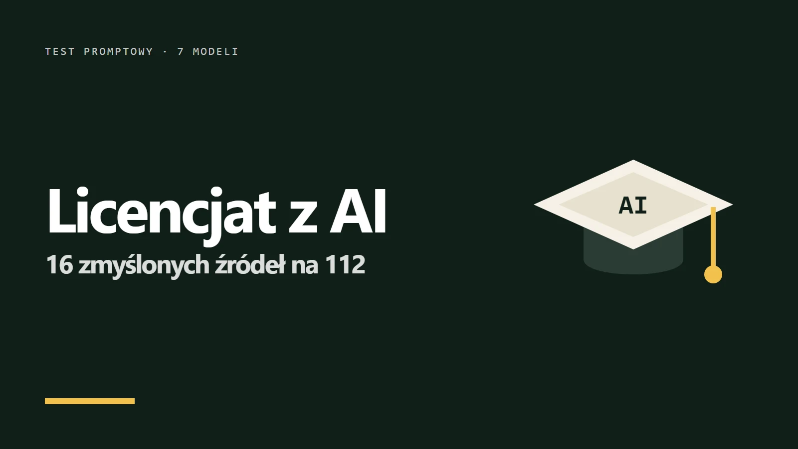 Które AI do pracy licencjackiej? Test zmyślonych źródeł w 7 modelach - okładka