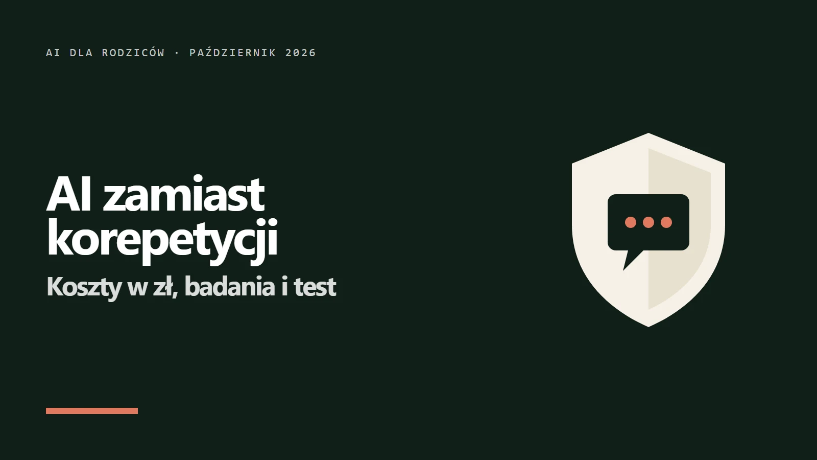 Czy AI zastąpi korepetycje? Koszty w zł, badania i mój test - okładka