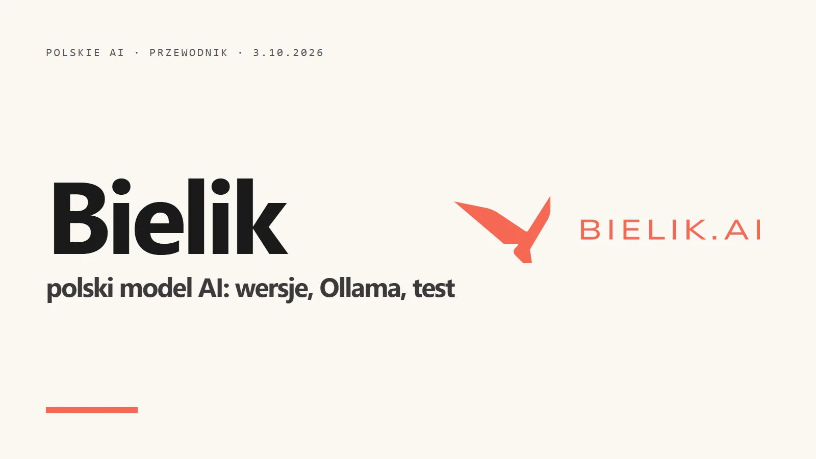 Logo Bielik.AI na jasnym tle - przewodnik po polskim modelu językowym