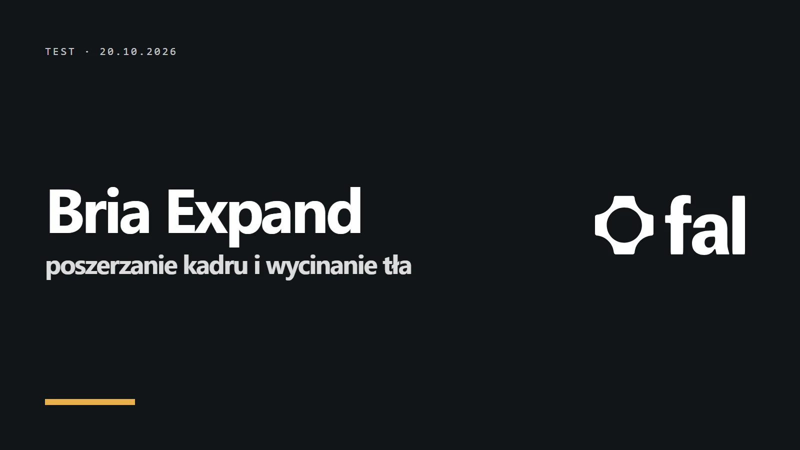Logo i napis Bria Expand - poszerzanie kadru i wycinanie tła