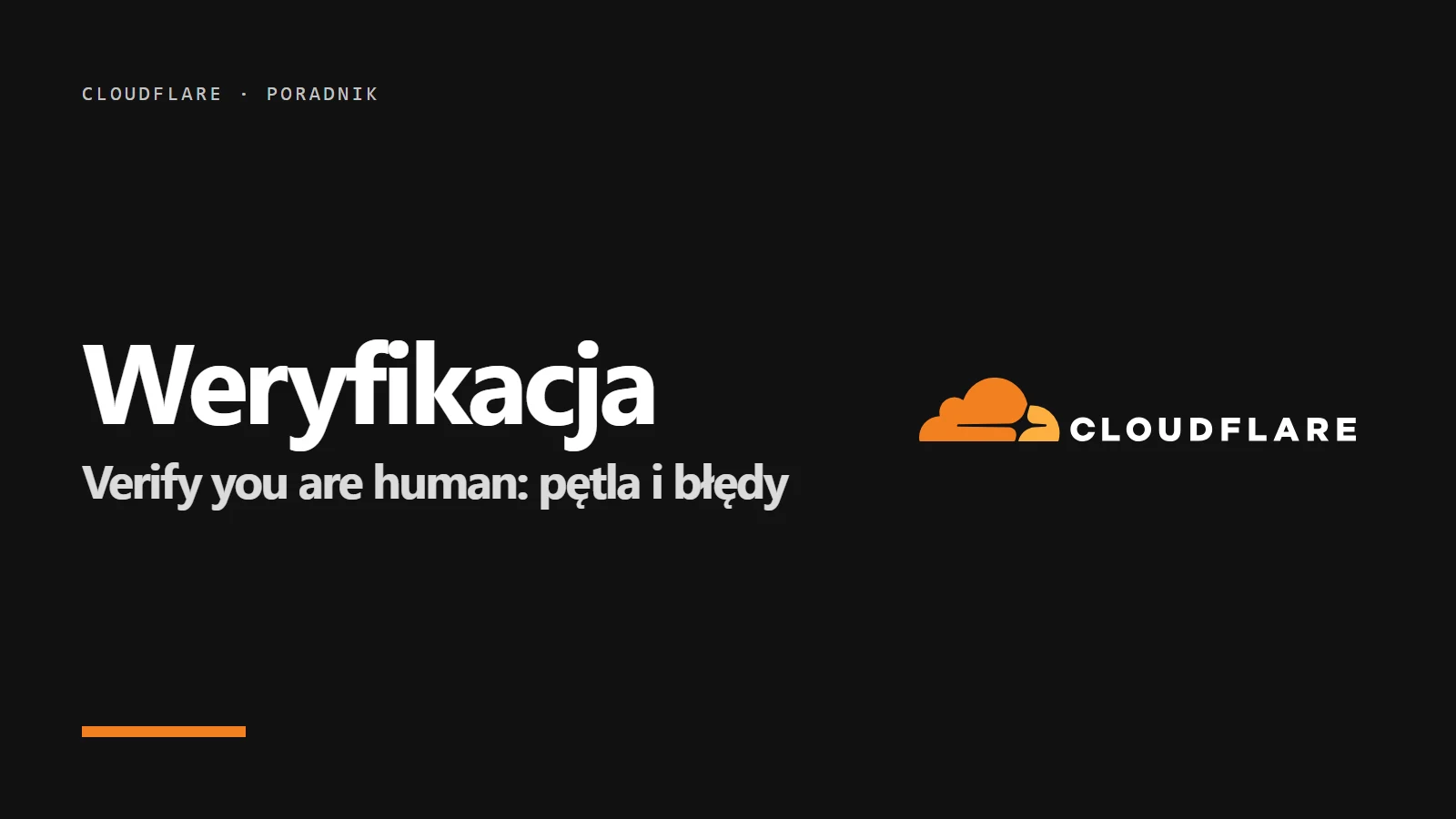 cloudflare-weryfikacja
