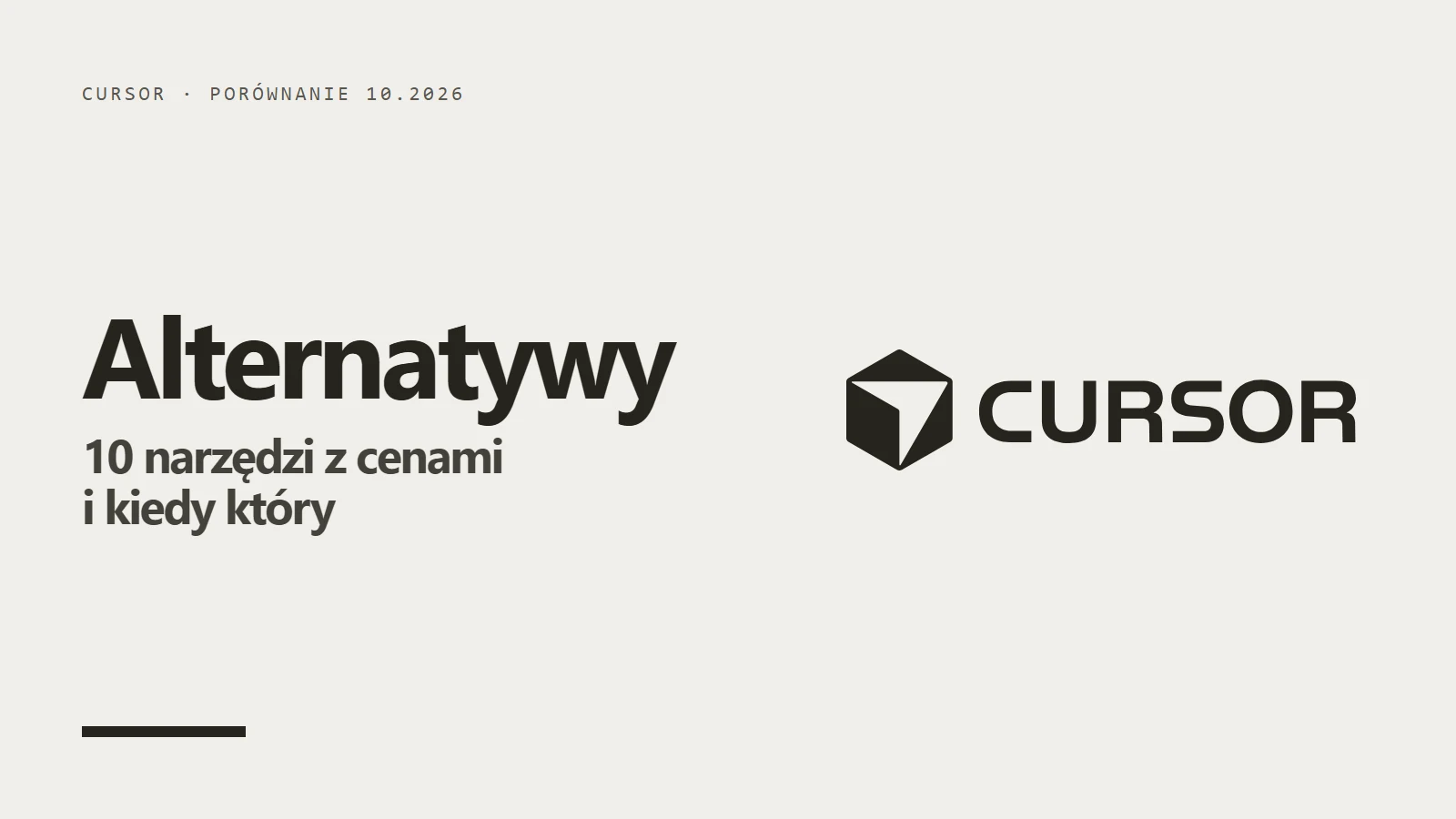 Logo Cursor - 10 alternatyw dla edytora Cursor