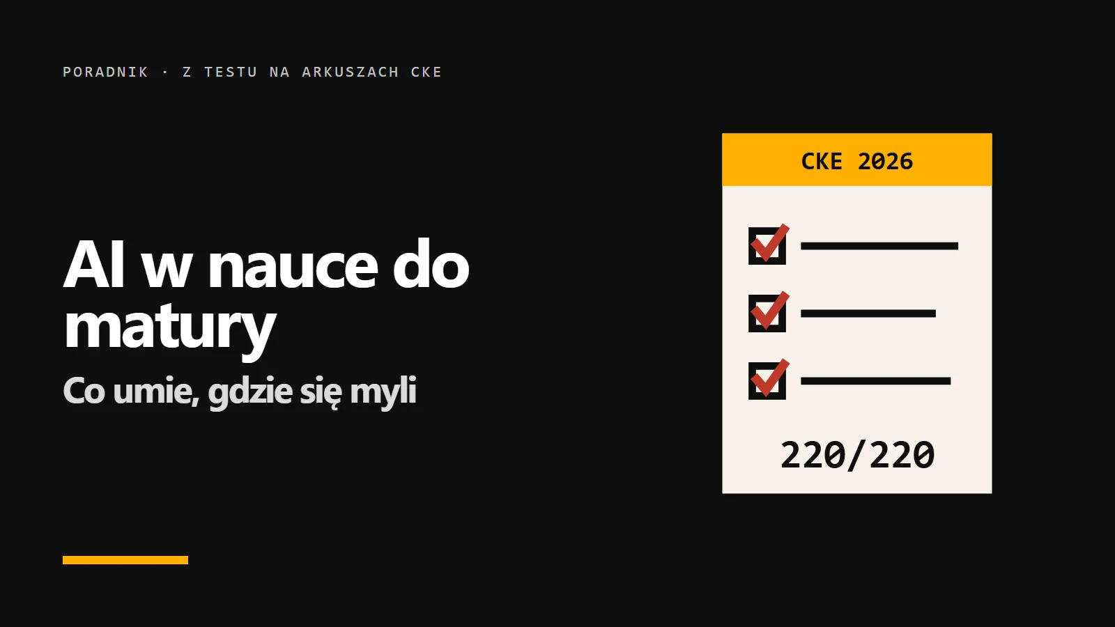 Czy AI pomoże w nauce do matury - co umie, a gdzie się myli