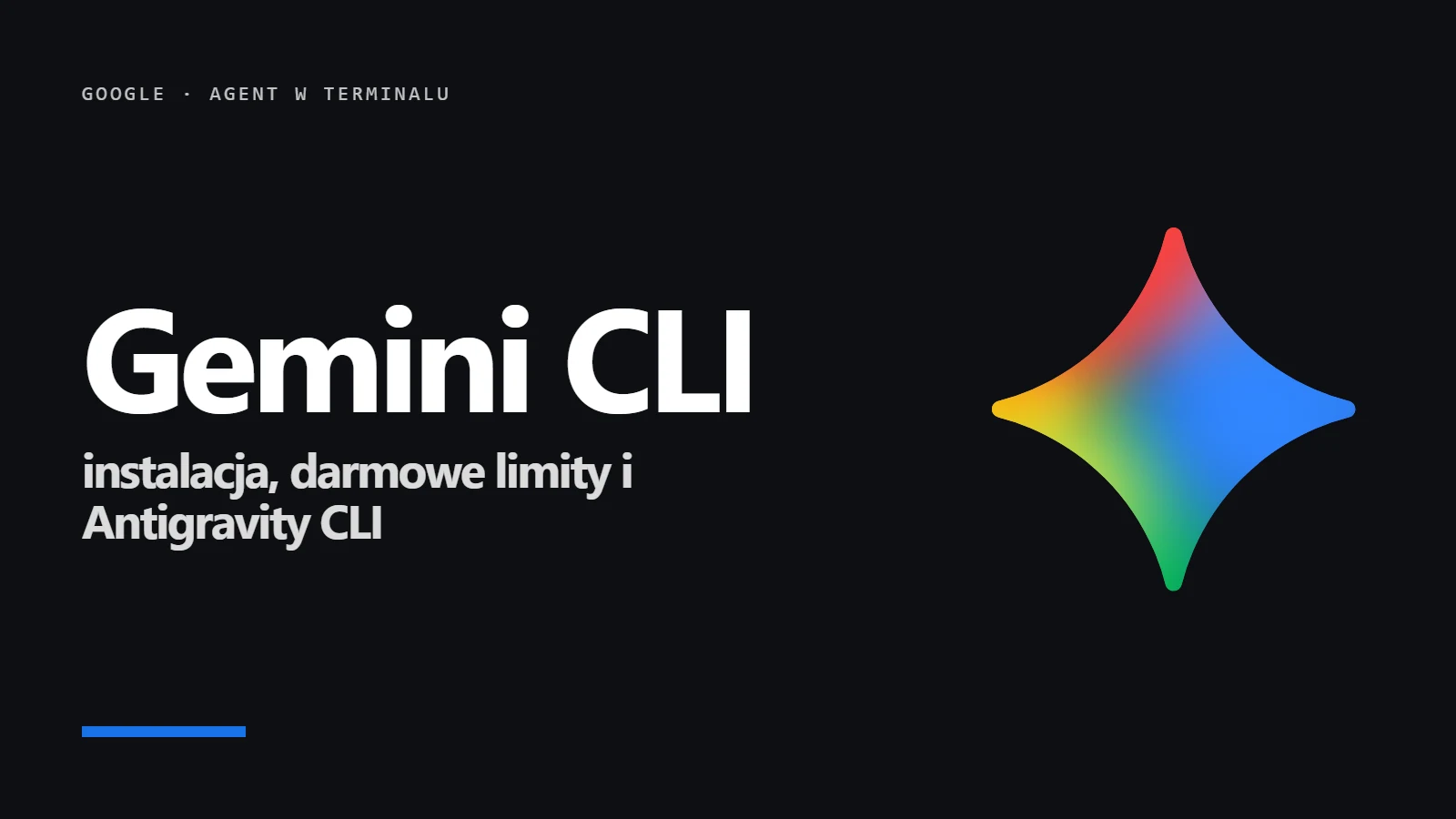 Logo Gemini - Gemini CLI, agent Google w terminalu