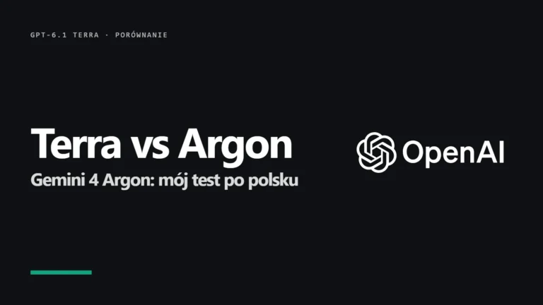 GPT-6.1 Terra vs Gemini 4 Argon: mój test po polsku, rysunki i formularze