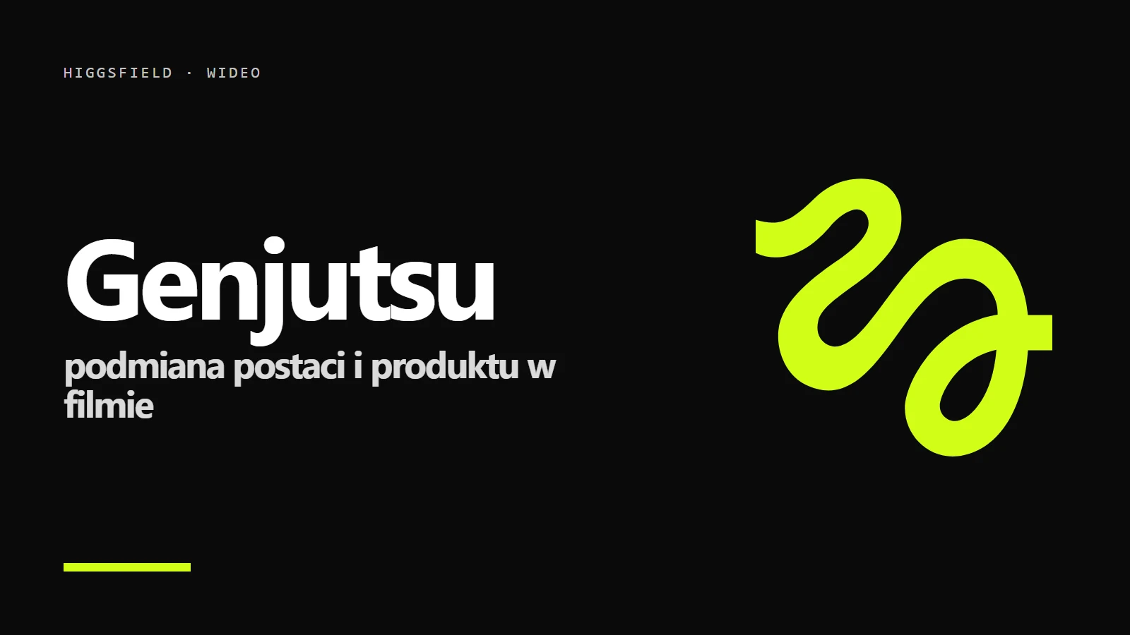 Logo Higgsfield na czarnym tle - Higgsfield Genjutsu: podmiana postaci w filmie AI, koszt i zasady