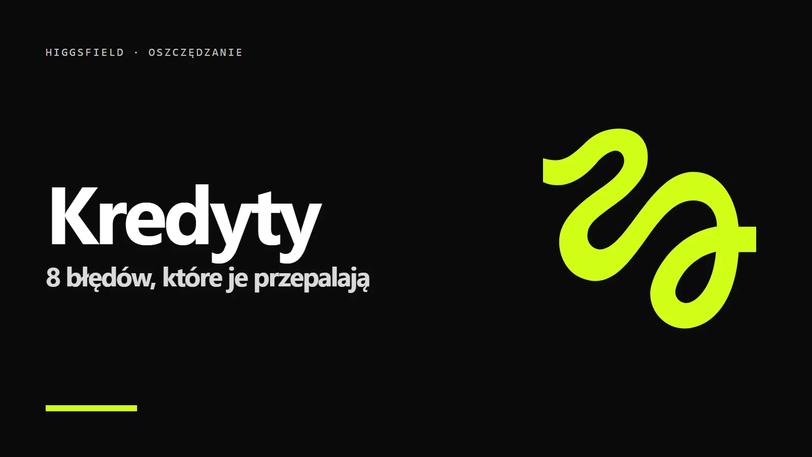 Logo Higgsfield na czarnym tle - Jak nie przepalać kredytów w Higgsfield: 8 błędów